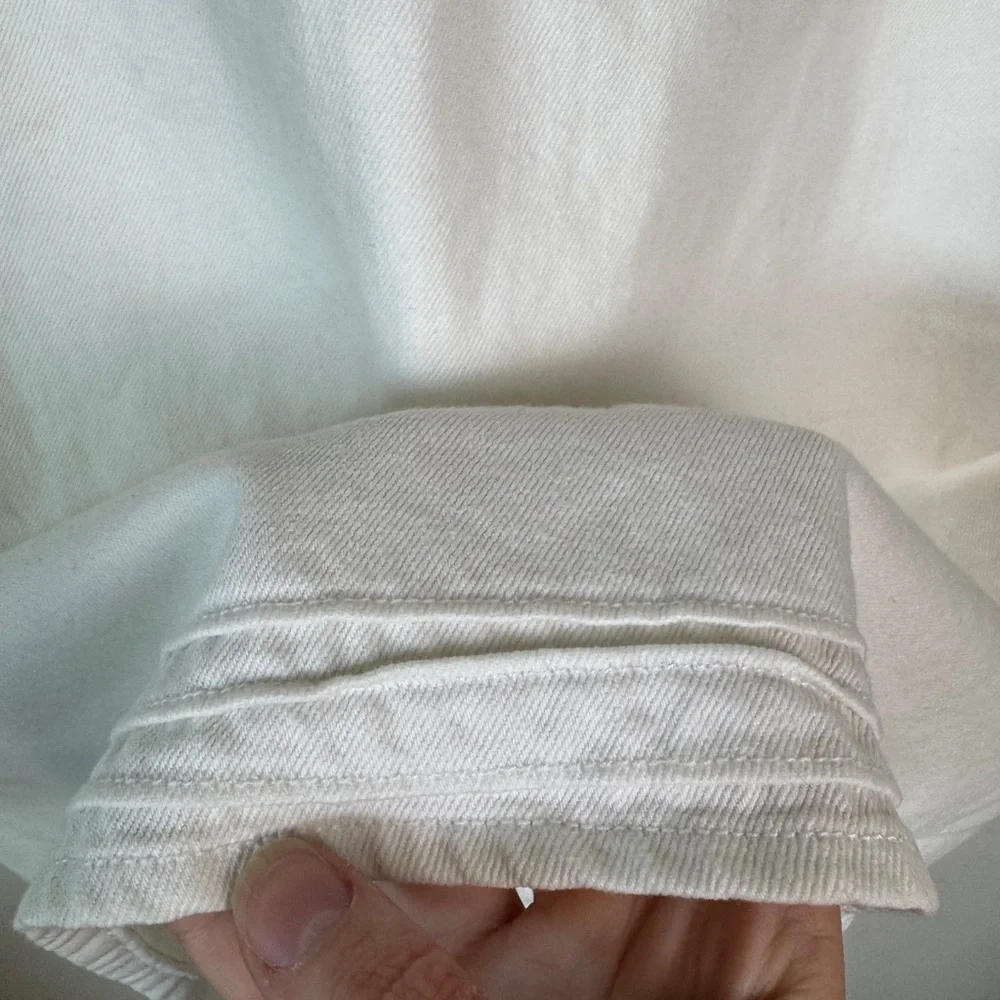 vintage y2k faded glory white denim midi dress - size S (8) 100% cotton - Picture 3 of 5